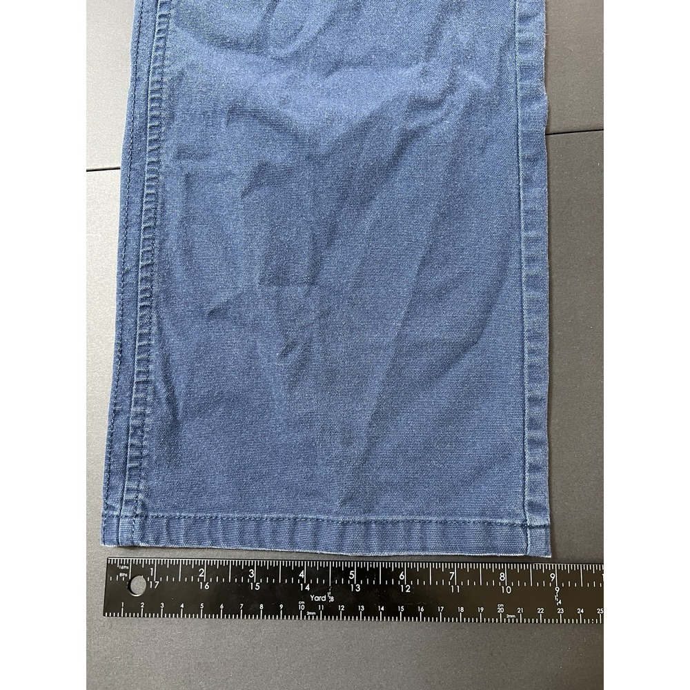 Izod Stretch Wide Leg Pants Women's Size 12 Preppy Minimalist Blue - Picture 6 of 8